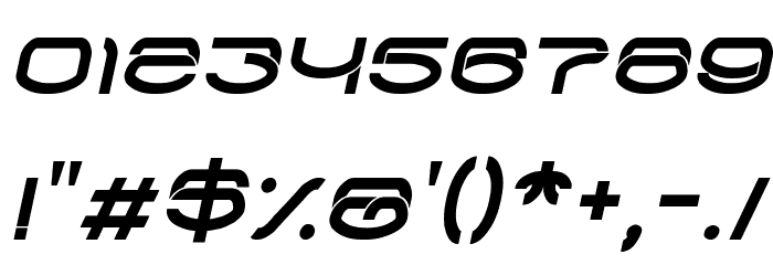 RAYNALIZ Italic Font OTHER CHARS