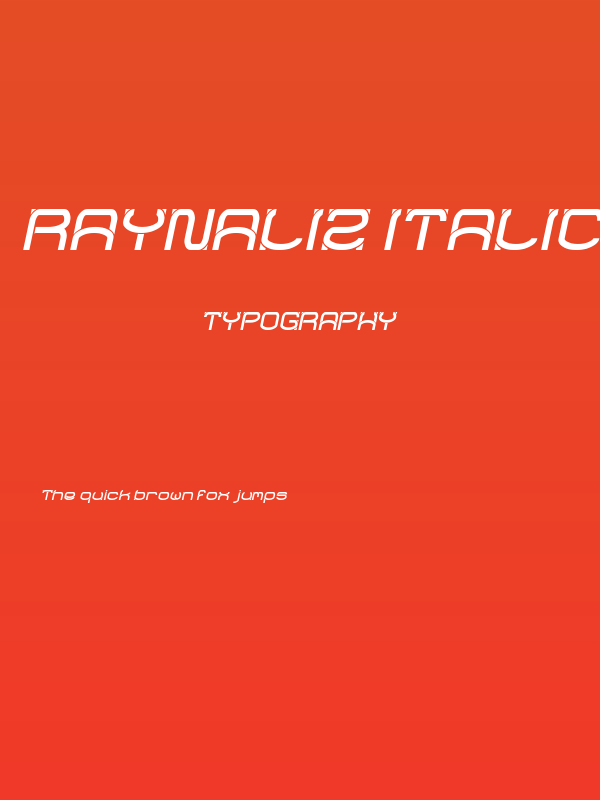 RAYNALIZ Italic Poster