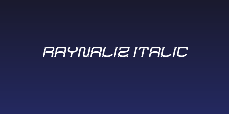 RAYNALIZ Italic Social Header