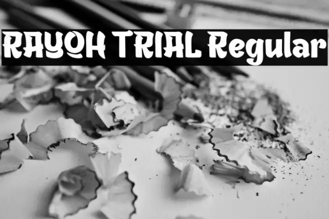 RAYOH TRIAL Regular Font examples