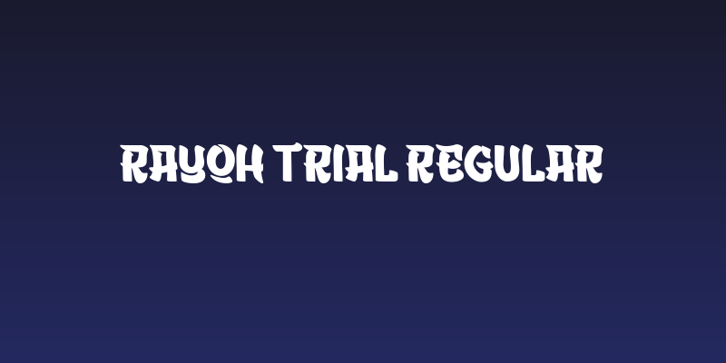 RAYOH TRIAL Regular Social Header