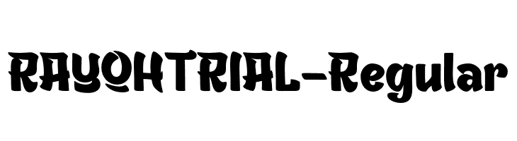 RAYOHTRIAL-Regular  Fuentes Gratis Descargar