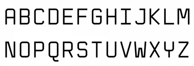 Ra Mono Font Litere mari