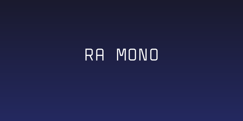 Ra Mono Social Header