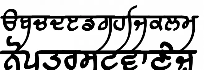 Raaj Black फ़ॉन्ट लोअरकेस