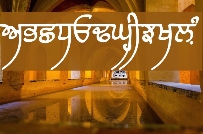 Raaj Bold Font examples