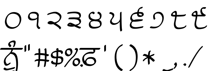 Raaj Medium Font OTHER CHARS