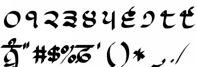 Raaj Script Thin Polices AUTRES CHARS