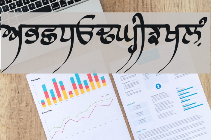 Raaj Script Thin Font examples
