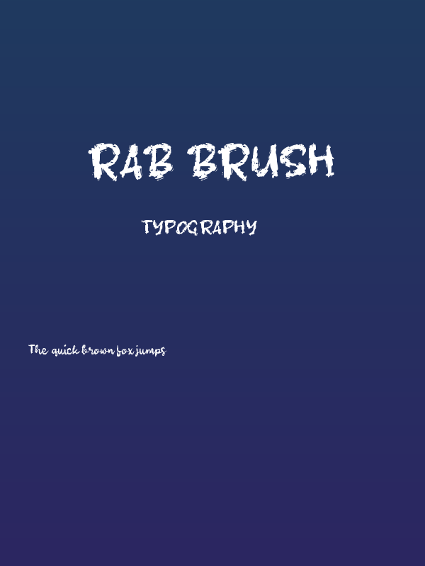 Rab Brush Poster