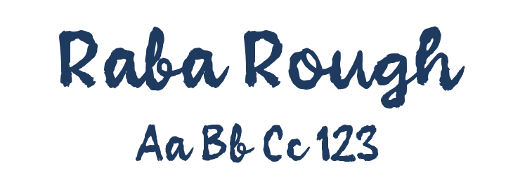 Raba Rough Font Preview