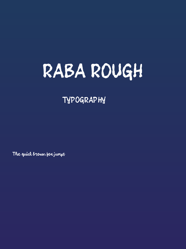Raba Rough Poster