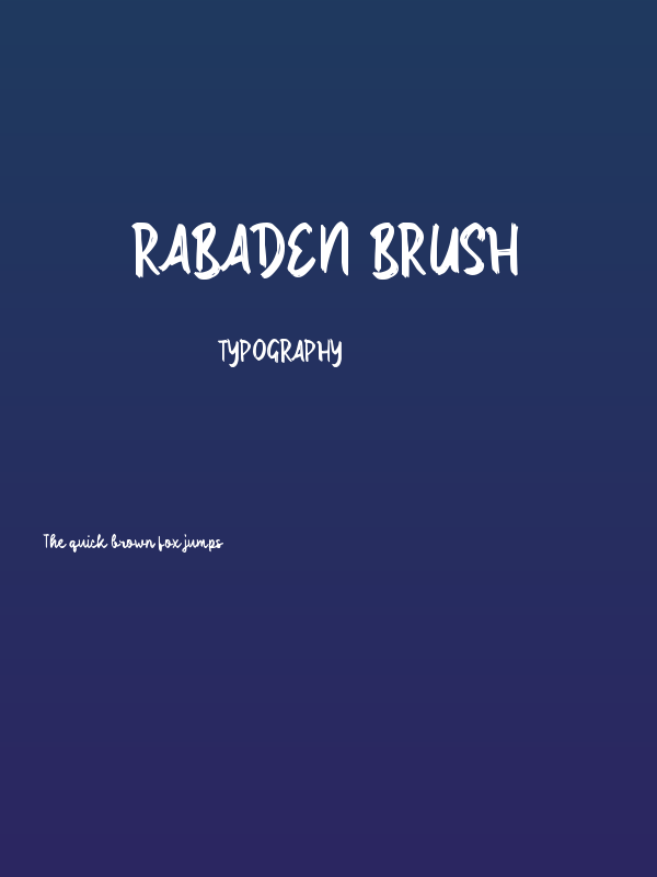 Rabaden Brush Poster