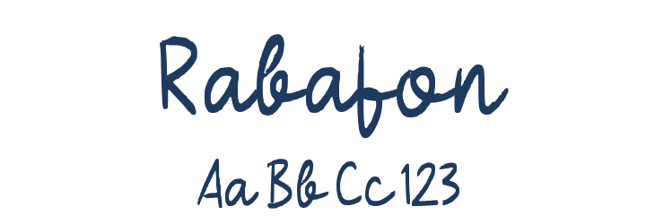 Rabafon Font Preview