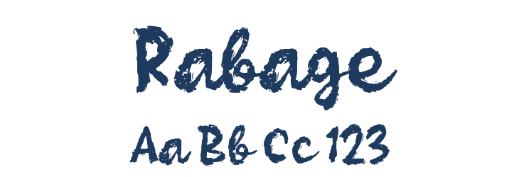 Rabage Font Preview