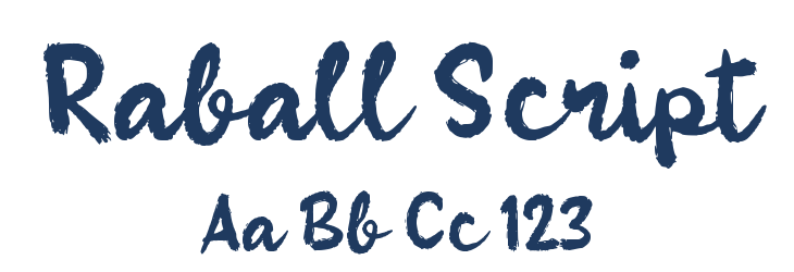 Raball Script Font Preview