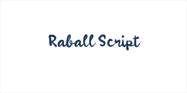 Raball Script Logo