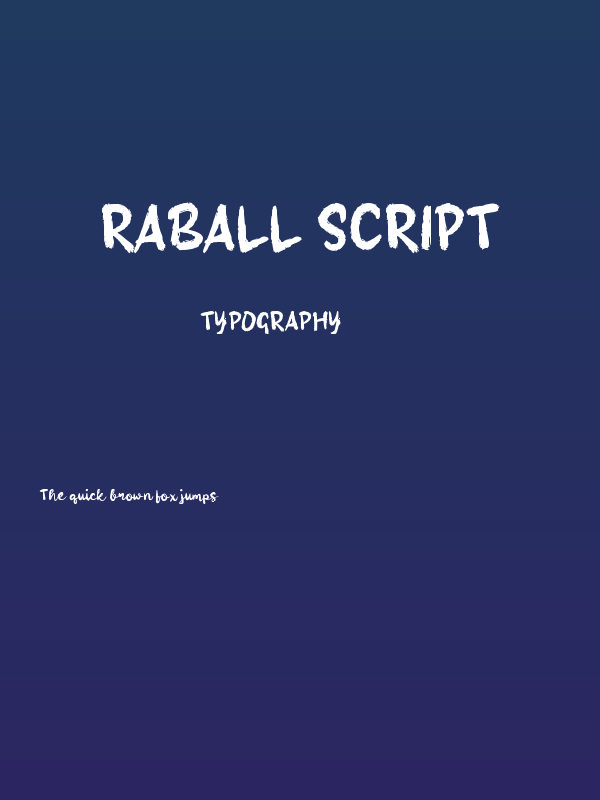 Raball Script Poster