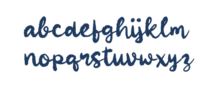 Raball Script Lowercase