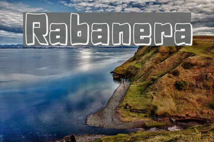Rabanera Font examples