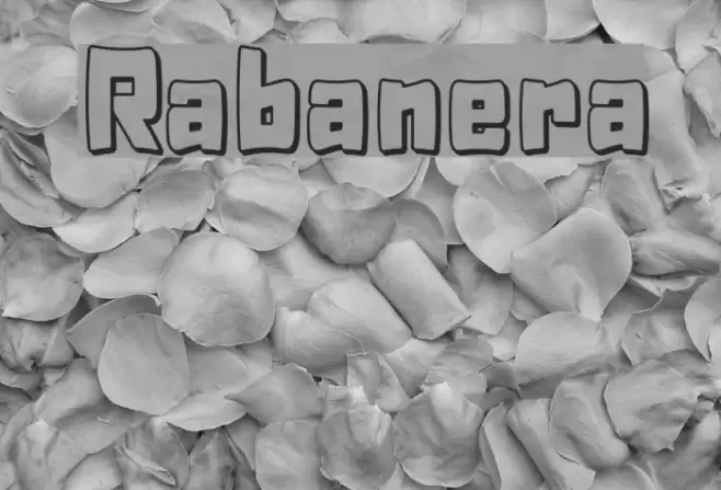 Rabanera Font examples
