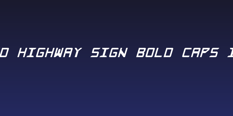 Rabbid Highway Sign Bold Caps Italic Social Header