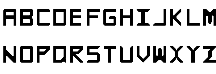 Rabbid Highway Sign Bold Caps Regular Font LOWERCASE