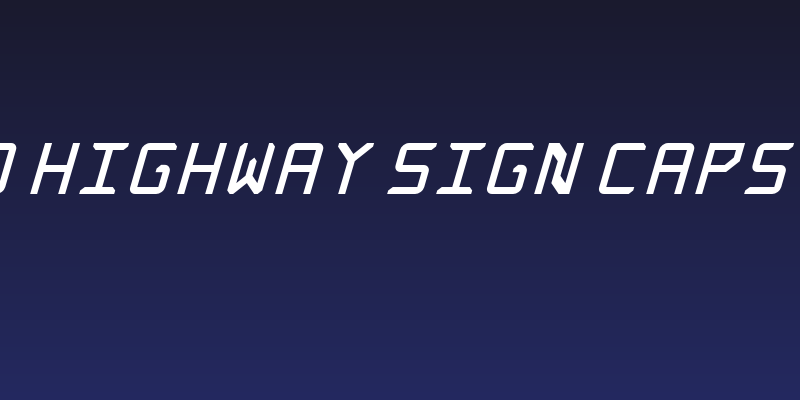 Rabbid Highway Sign Caps Italic Social Header