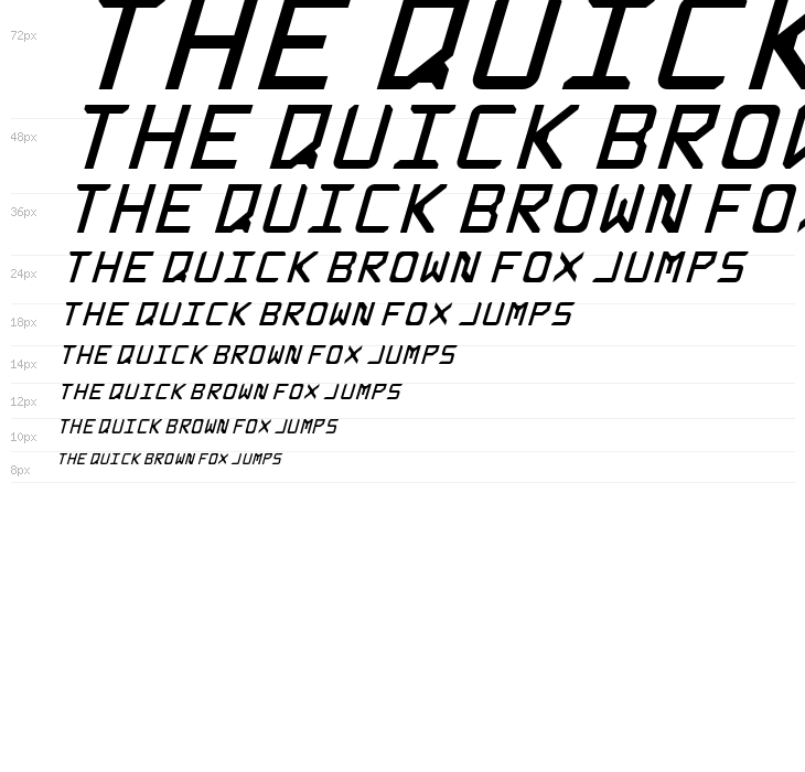 Rabbid Highway Sign Caps Italic Waterfall