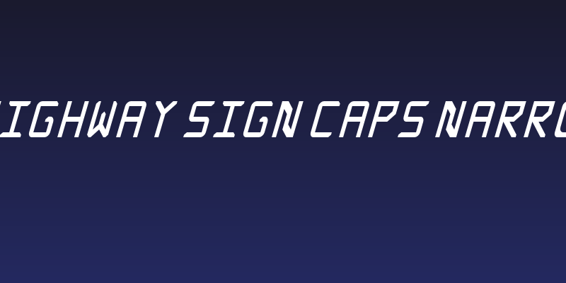 Rabbid Highway Sign Caps Narrow Italic Social Header