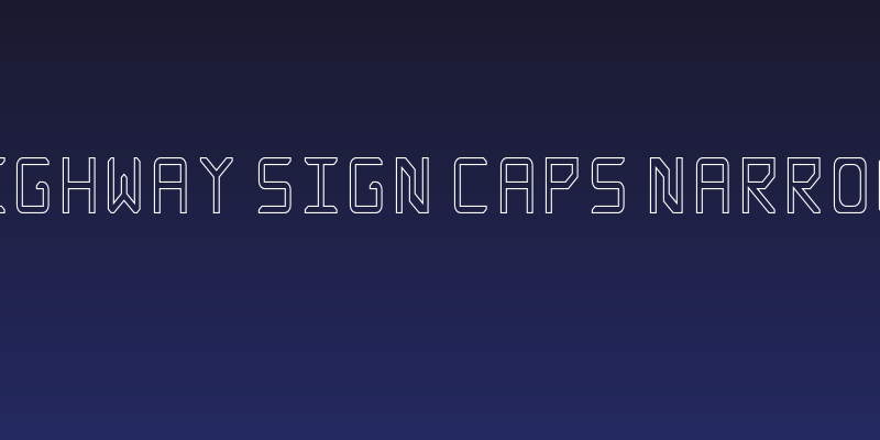Rabbid Highway Sign Caps Narrow Outline Social Header