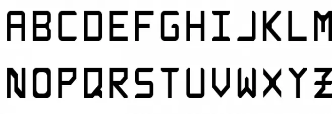 Rabbid Highway Sign Caps Narrow Regular Polices MAJUSCULES