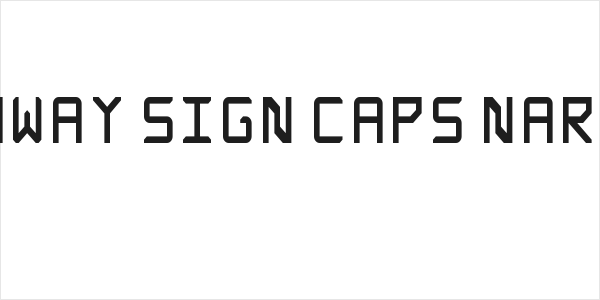 Rabbid Highway Sign Caps Narrow Regular Logo