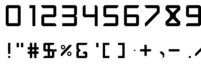 Rabbid Highway Sign Caps Regular Font OTHER CHARS