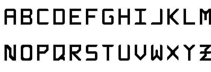 Rabbid Highway Sign Caps Regular Font LOWERCASE
