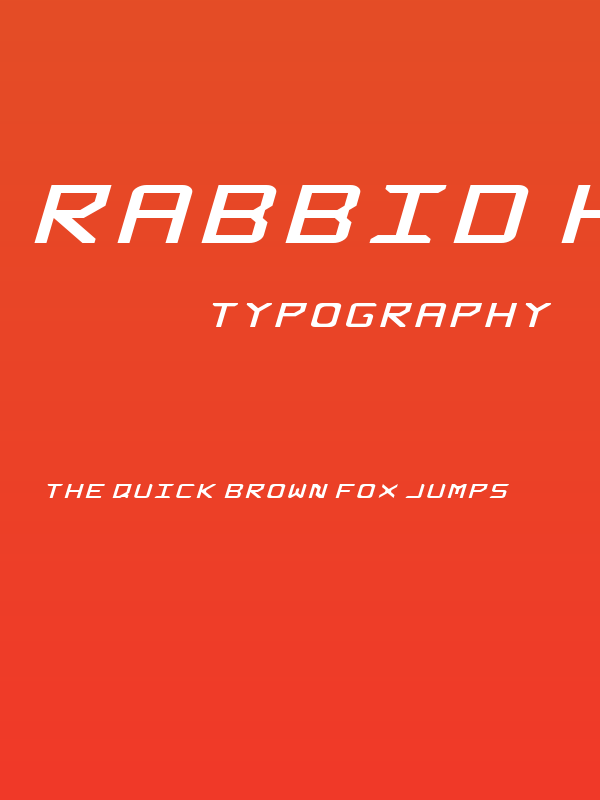 Rabbid Highway Sign Extended Italic Poster