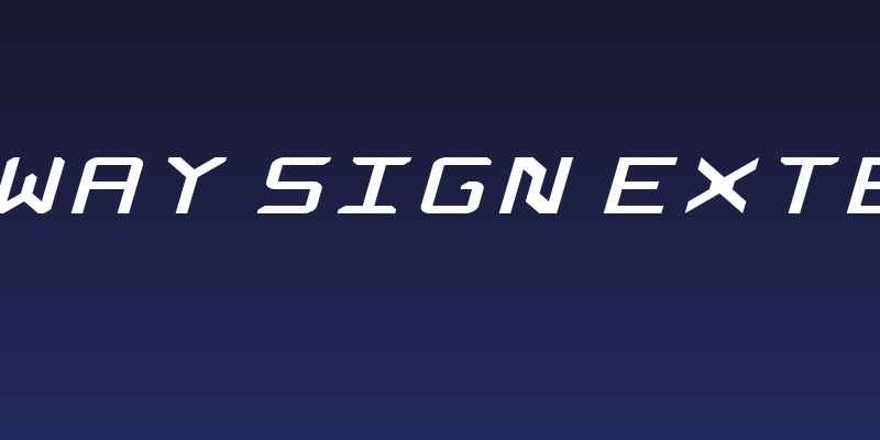 Rabbid Highway Sign Extended Italic Social Header