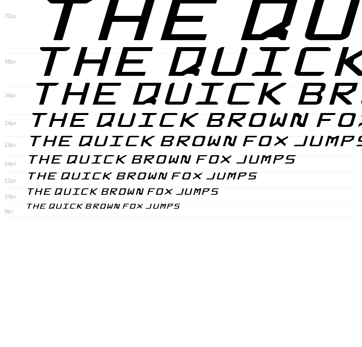 Rabbid Highway Sign Extended Italic Waterfall