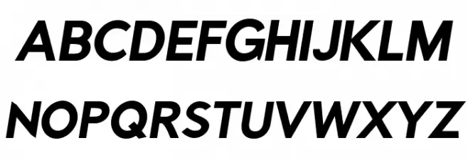 Rabbid Highway Sign II Hop Oblique Schriftart Groß