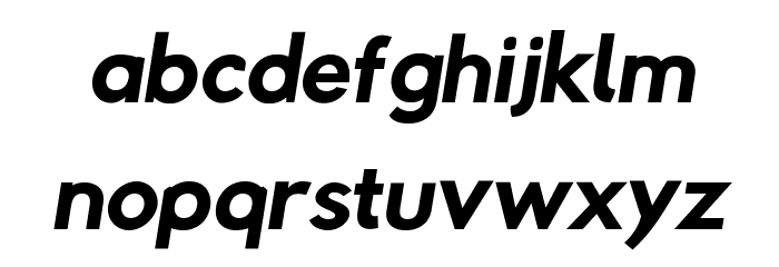 Rabbid Highway Sign II Hop Oblique Font LOWERCASE