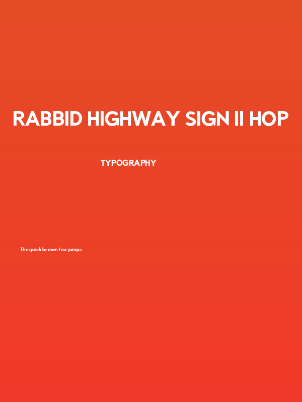 Rabbid Highway Sign II Hop Poster