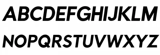 Rabbid Highway Sign II Oblique 字体 大写
