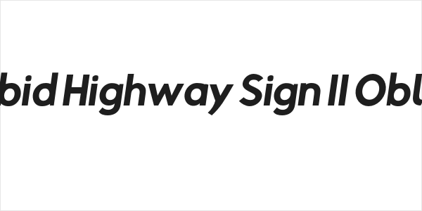 Rabbid Highway Sign II Oblique Logo