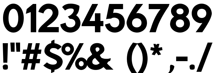 Rabbid Highway Sign II Font OTHER CHARS