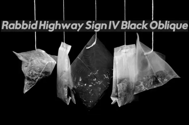 Rabbid Highway Sign IV Black Oblique examples