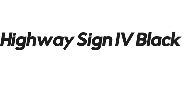 Rabbid Highway Sign IV Black Oblique Logo