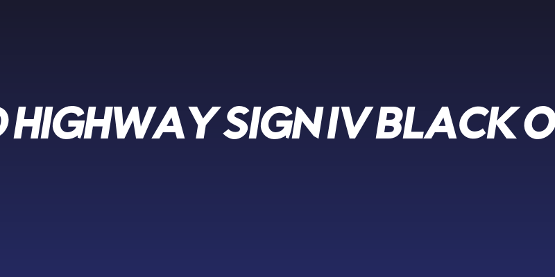 Rabbid Highway Sign IV Black Oblique Social Header