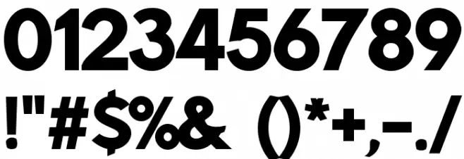 Rabbid Highway Sign IV Black Font OTHER CHARS