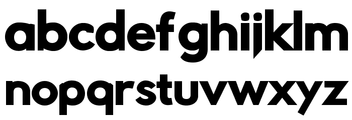 Rabbid Highway Sign IV Black Font LOWERCASE