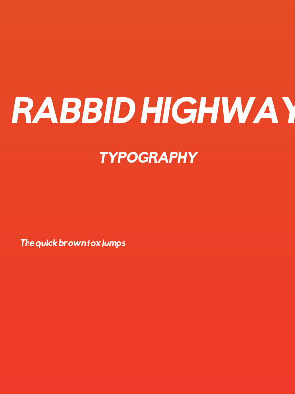 Rabbid Highway Sign IV Bold Oblique Poster